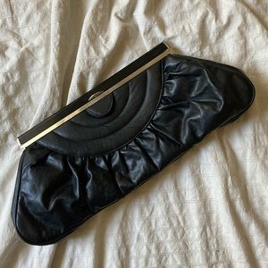 vintage black art deco clutch bag